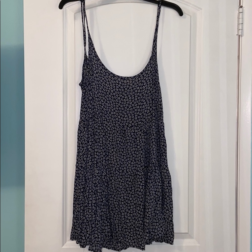 Brandy Melville blue floral tank top dress